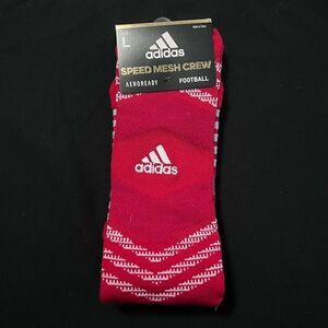 Adidas Speed Mesh Football Crew Socks Size L  NWT!